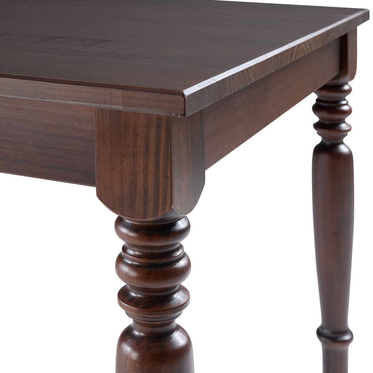 SandRidge 63" Dining Table | Mahogany | Detail Foot