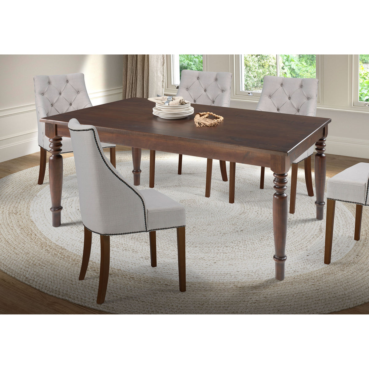 SandRidge 63" Dining Table | Mahogany | Lifestyle