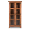 Sunrise Accent Cabinet – 2 Doors with Glass, Solid Pine 71" Tall | Rustic Elegance