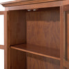 Sunrise Accent Cabinet – 2 Doors with Glass, Solid Pine 71" Tall | Rustic Elegance