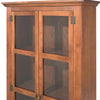 Sunrise Accent Cabinet – 2 Doors with Glass, Solid Pine 71" Tall | Rustic Elegance
