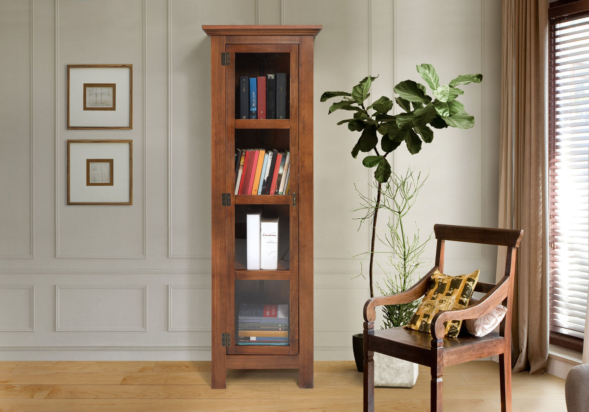 Sunrise Narrow Cabinet | Walnut | Lifestyle