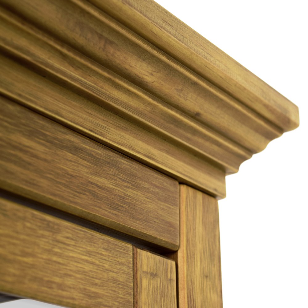 Seabrook 2-Door Display Cabinet | Golden Oak | Detail