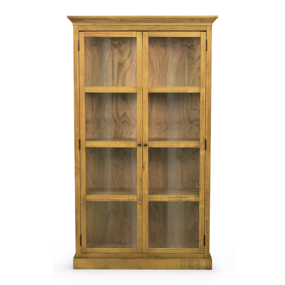 Seabrook 2-Door Display Cabinet | Golden Oak | Front