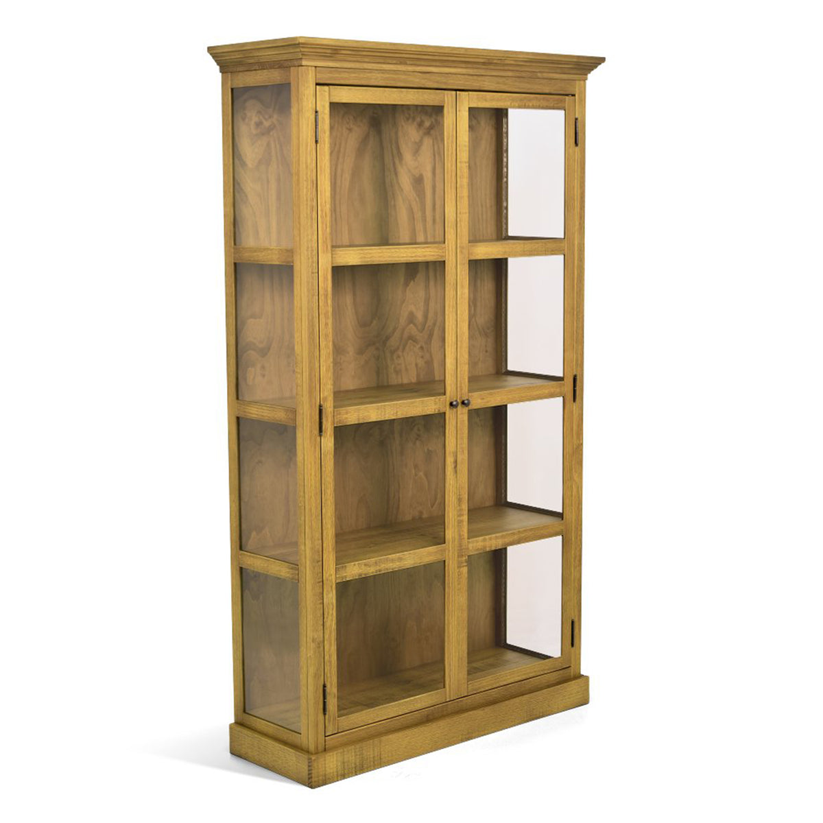 Seabrook 2-Door Display Cabinet | Golden Oak | Overview