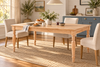 SandRidge 63" Dining Table – Solid Pine, Rustic Coastal Charm